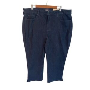 NYDJ Womens 20W Dark Wash Cool Embrace Lift Tuck Technology Crop Jeans NWT